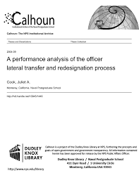 A Performance Analysis Of The Officer Lateral Transfer And