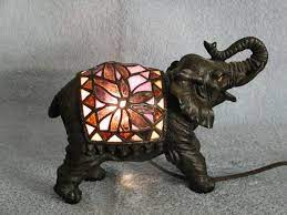 stained glass lamp elephant lamp accent