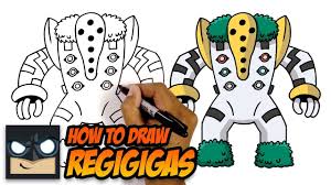 How To Draw Pokemon | Regigigas - YouTube in 2021 | Pokemon drawings,  Drawings, Drawing tutorials for kids