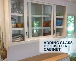 Adding Glass Doors To A Cabinet The
