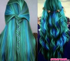 The most common blue hair dye material is cotton. Amazing Aurora Borealis Hair Color Strayhair