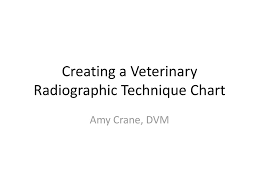 Creating A Veterinary Radiographic Technique Chart Ppt