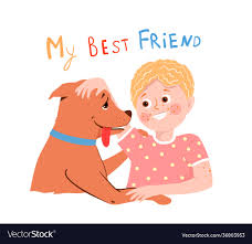 smiling together cartoon vector image