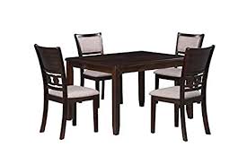 The word classic does not mean old and outdated. New Classic Furniture Gia 5 Piece Dining Table With Four Chairs 48 Inch Cherry Set In Kuwait Whizz Table Chair Sets