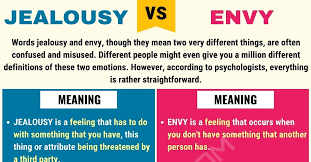 jealousy vs envy differences between
