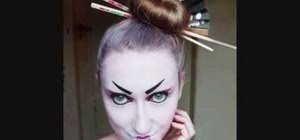 how to create a modern geisha makeup