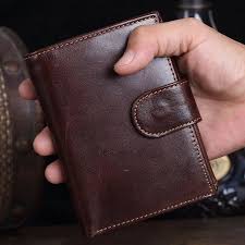 Mens Genuine Leather Wallet Coin Purse Card Case Vintage Trifold Wallets USA