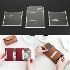 Collection by sharon eberly • last updated 11 weeks ago. 3pcs Diy Acrylic Folding Wallet Template Handmade Leather Diy Acrylic Patterns Template Leather Craft Tool Leer Gereedschap Leathercraft Tool Sets Aliexpress