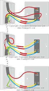 This electrical wiring diagram shows power into light switch box. 3 Way Switched Lighting Circuits