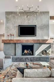 Catchy Concrete Fireplaces