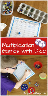 Later you can change to two dice, or use a 12 sided math dice (amazon affiliate link). Multiplication Games With Dice Frugal Fun For Boys And Girls