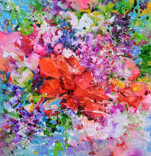 Colorful Abstract Fl Painting