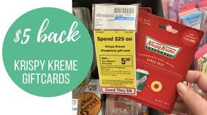 get 5 back on krispy kreme gift cards
