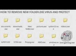 remove new folder exe virus and protect