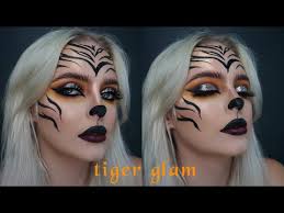 y tiger halloween makeup glam