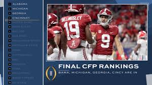 2021 college football playoff rankings