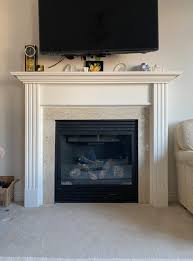 L And Stick Tile Fireplace Makeover