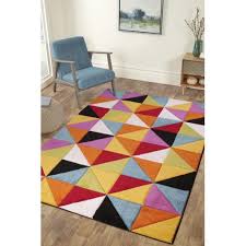 multi coloured soft rug hallway runner