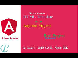 convert html template to angular you