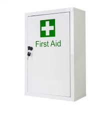steel metal first aid cabinet