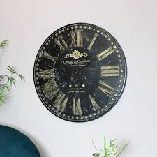 large rustic wall clock