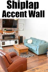 Diy Living Room Shiplap Accent Wall