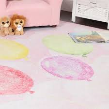 superior nursery elephant anti skid backing indoor area rug soft pink 4 x6