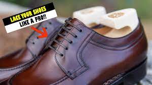 to lace your dress shoes properly
