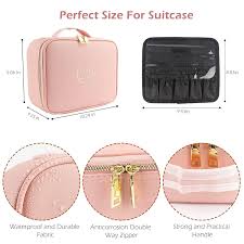momira travel makeup case with large