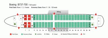 Air China Airlines Boeing 737 700 Aircraft Seating Chart