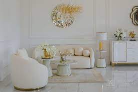 living room beige boucle miami
