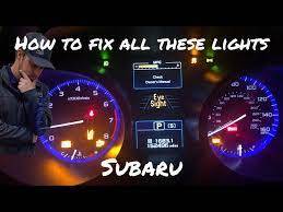 all dash lights are on subaru you