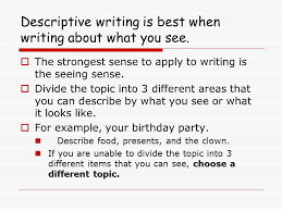 How to Write a Descriptive Essay  Descriptive Essay Tips Descriptive Essay Topics