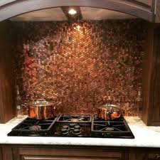 Copper Backsplash Metal Tile Penny