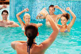 water aerobics for stress relief