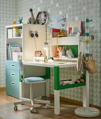 Children's pink desk & chair sets. Orfjall Child S Desk Chair White Vissle Blue Green Ikea