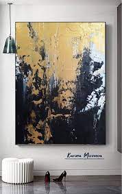 Black And Gold Abstract Painting