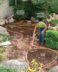 diy garden waterfall projects the