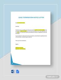 lease termination letter 10 exles