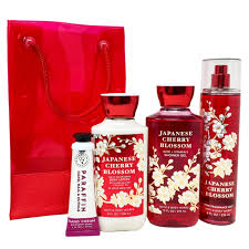 bath body works anese cherry blossom fine fragrance mist shower gel body lotion paraffin hand cream