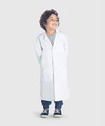 Dr James Childrens Unisex Lab Coat With Safety Snap Buttons