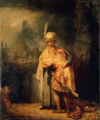 Rembrandt Harmensz. van Rijn: Davids afscheid van Jonathan | bijbel en kunst