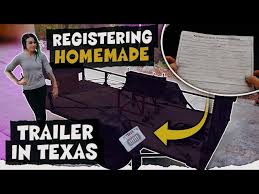 how to register a homemade trailer in