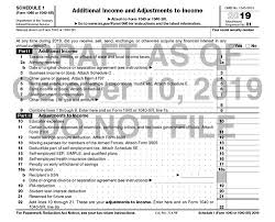 All forms are printable and downloadable. 2019 Form 1040 Schedule 1 Will Ask Taxpayers If They Have Had Virtual Currency Transactions Current Federal Tax Developments
