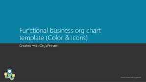 Organization Chart Template Functional Business Color