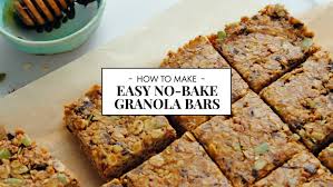 easy no bake granola bars recipe