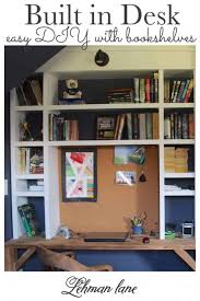 Built In Desk With Bookshelves