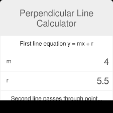 Perpendicular Line Calculator