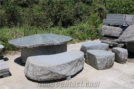 Tenzan Stone Garden Table Set From