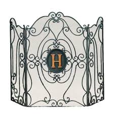 Antique Wrought Iron Fireplace Screens